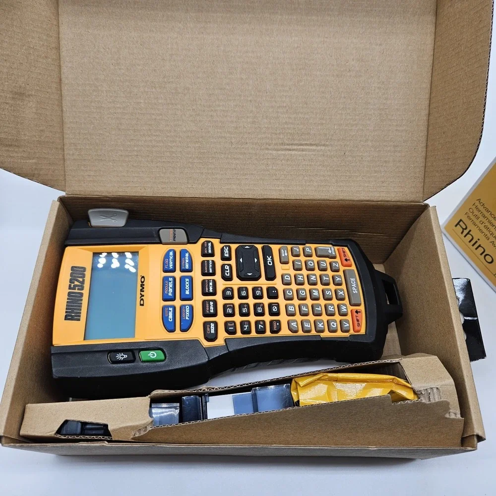 DYMO Rhino 5200 Industrial Label Maker ANSI/TIA-606-A Cable Heavy-Duty Labeling